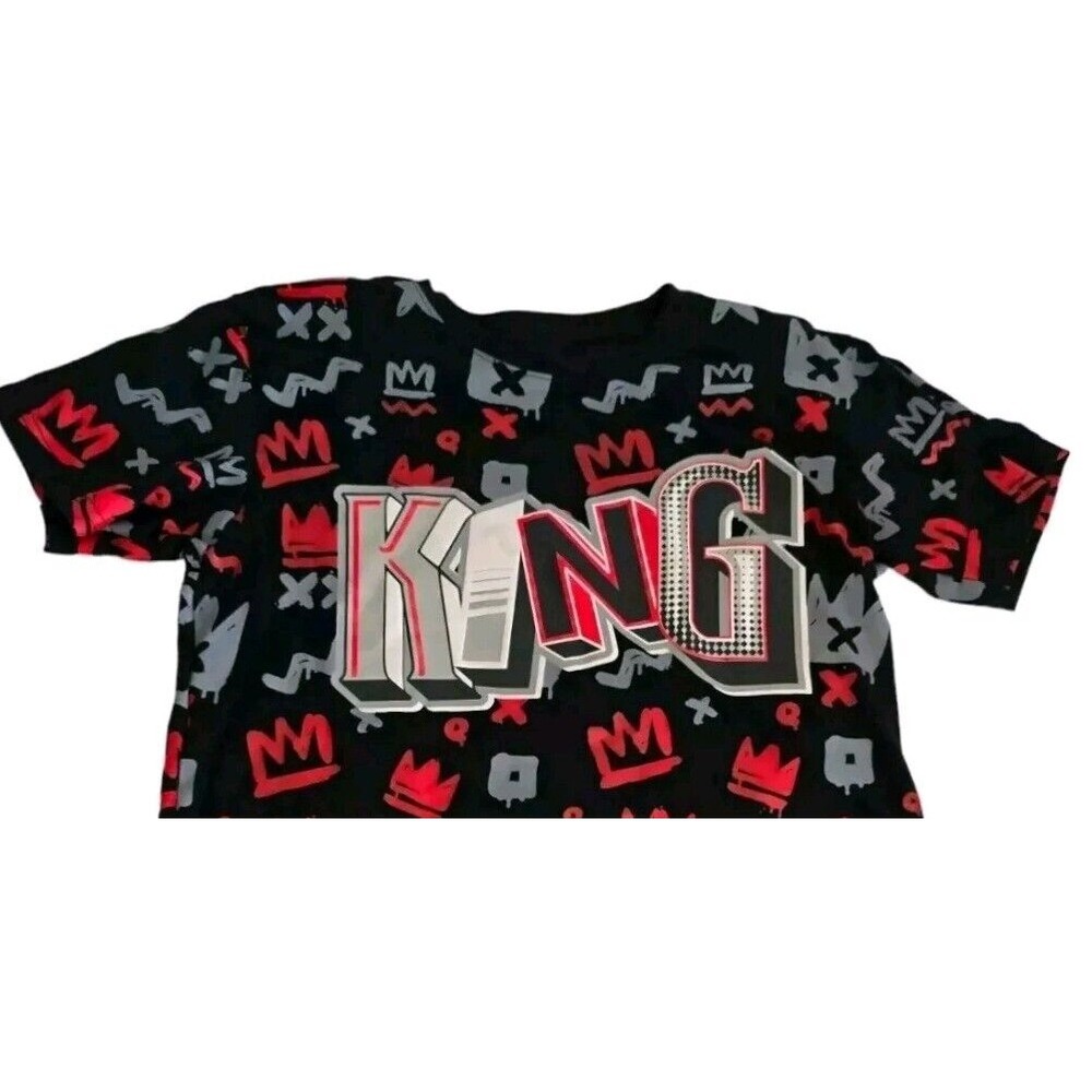 Bailey Apparel Vibes Mens Shirt Size Medium Graphic King Crown Colorful